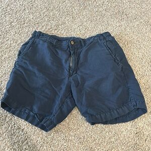 Polo Ralph Lauren Mens Size 32 Chino Shorts Straight Fit Navy Blue